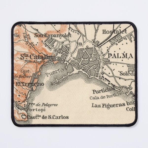 Item preview, Palma de Mallorca around 1925: historical city map for history-loving Balearic holidaymakers and residents designed and sold by RetroTraveller.