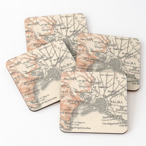 Item preview, Palma de Mallorca around 1925: historical city map for history-loving Balearic holidaymakers and residents designed and sold by RetroTraveller.