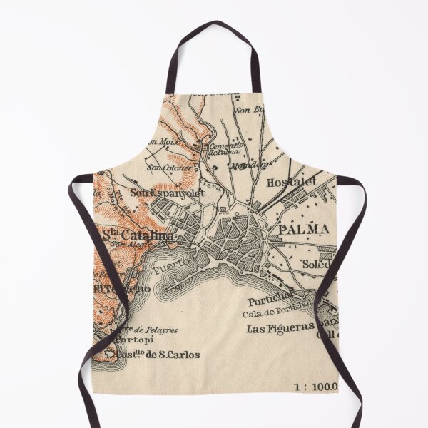 Item preview, Palma de Mallorca around 1925: historical city map for history-loving Balearic holidaymakers and residents designed and sold by RetroTraveller.