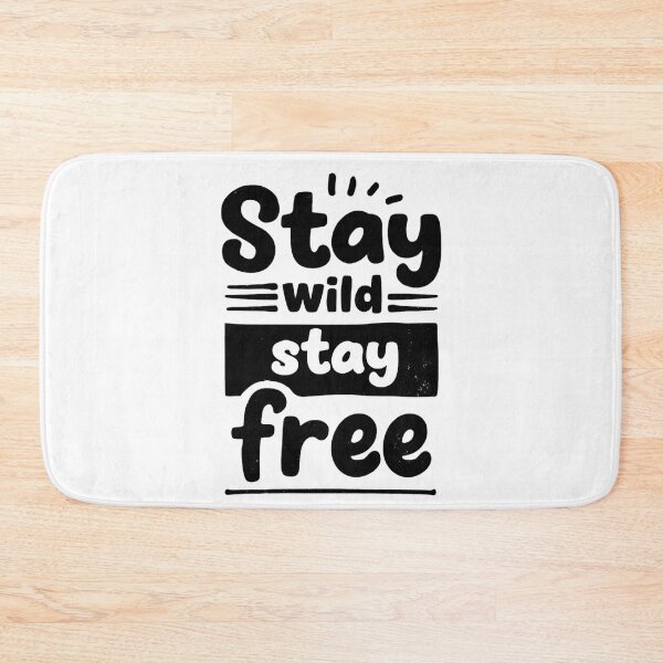Item preview,  Stay Wild, Stay Free – Inspirational Typography designed and sold by DARK_NOVA.