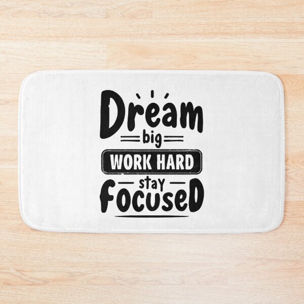 Item preview, Dream Big, Work Hard, Stay Focused – Motivational Typography designed and sold by DARK_NOVA.