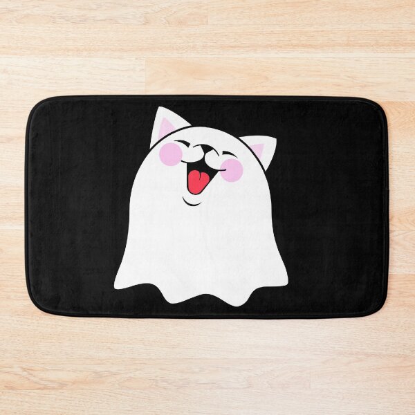 Item preview, Ghost emoji cat designed and sold by mikistudio.
