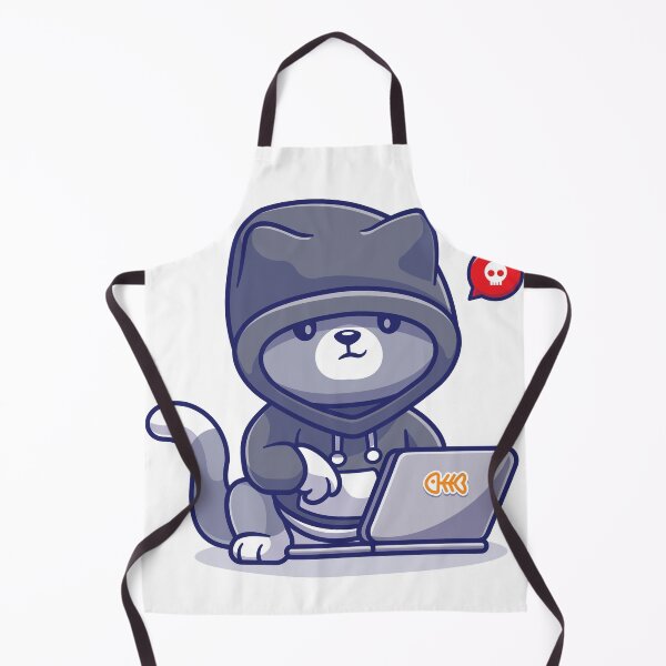 Item preview, Hacker Cat in a Hoodie – Cyber Kitty at Work designed and sold by Denny-Danny.