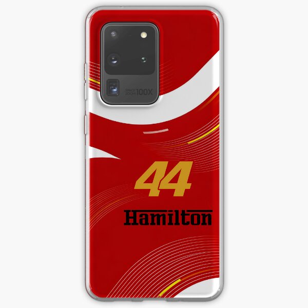 Item preview, Red Velocity - Hamilton 44 Ferrari 2025 Art Print designed and sold by Studio F1Grid.