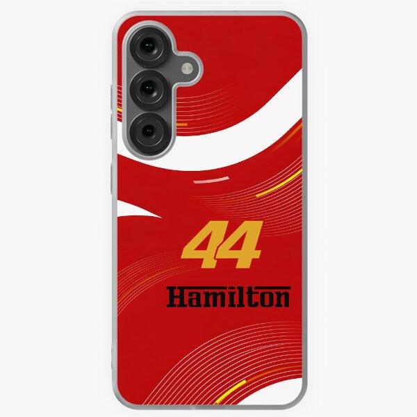 Item preview, Red Velocity - Hamilton 44 Ferrari 2025 Art Print designed and sold by Studio F1Grid.