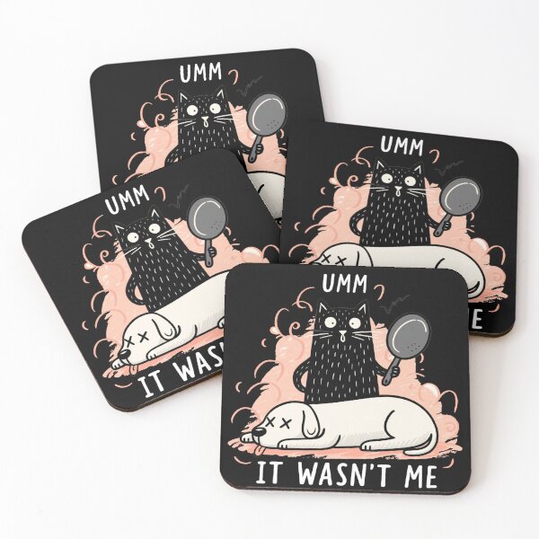 Item preview, 'It Wasn't Me' Funny Cat Dog  designed and sold by loganferret.