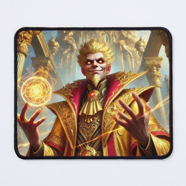 Item preview, The Golden Tyrant – Lawful Evil Archmage designed and sold by Johnny MeatShield.