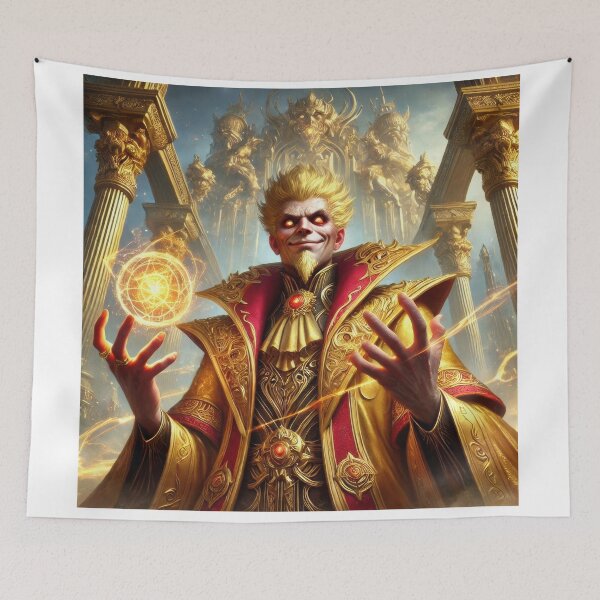 Item preview, The Golden Tyrant – Lawful Evil Archmage designed and sold by Johnny MeatShield.