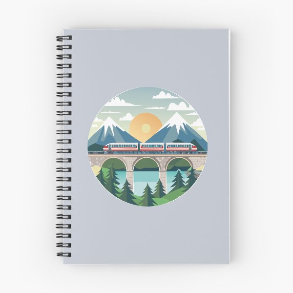 Item preview, Train Through the Mountains designed and sold by BenShirtDesign.