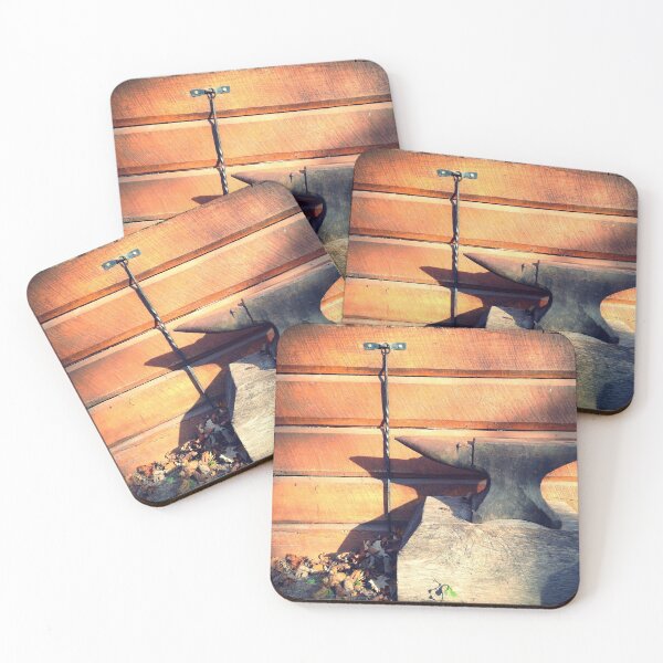 Item preview, Anvil and wood panels designed and sold by teamcycloptopus.