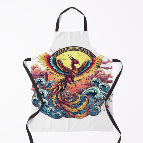 Item preview, Phoenix with sunset over the sea designed and sold by FusiTink.