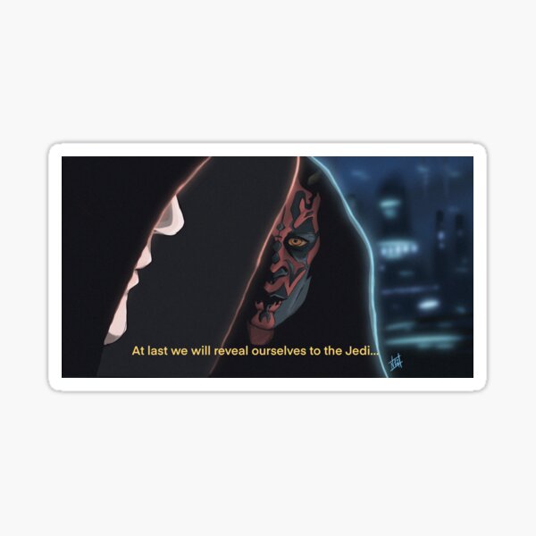 Vista previa del artículo con la obra «Darth Maul», diseñado y vendido por YaknoitArt.