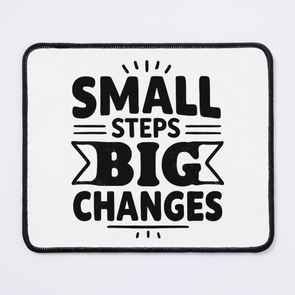 Item preview, Small Steps, Big Changes – Motivational Typography designed and sold by DARK_NOVA.