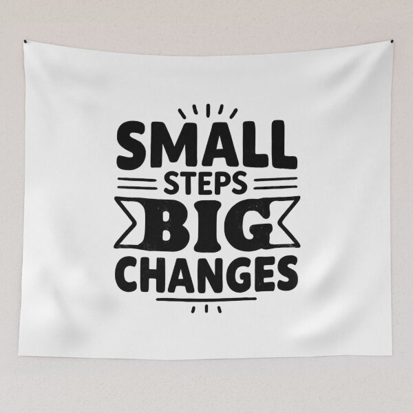 Item preview, Small Steps, Big Changes – Motivational Typography designed and sold by DARK_NOVA.