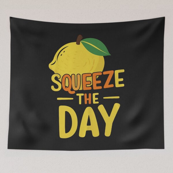 Item preview, Squeeze the Day - Motivational Lemon Art designed and sold by UniversalFlair.