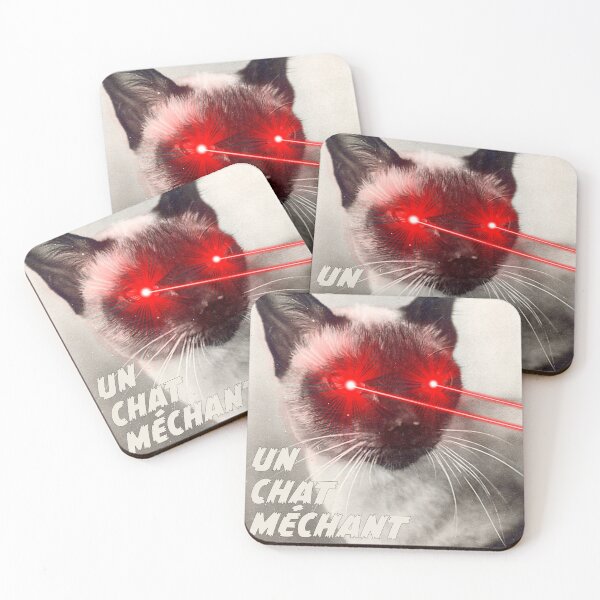 Item preview, Un chat méchant (a villain cat but French) designed and sold by MsGonzalez.