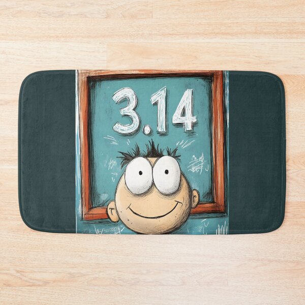 Item preview, Pi Day Whimsy  Big-Eyed Cartoon Character– A Must-Have for Nerds Who Wear Their Love for 3.14 Proudly designed and sold by FUNqoosh.