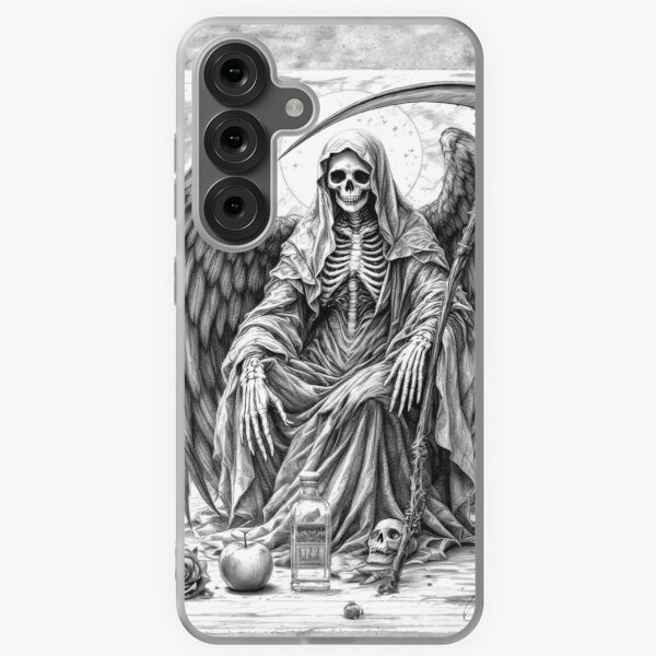Item preview, Santa Muerte Pencil Drawing designed and sold by BlanquitaArt.