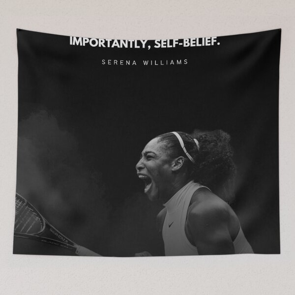 Item preview, Serena Williams Motivation Quote Portrait designed and sold by SuccessInsanity.