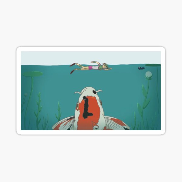 Vista previa del artículo con la obra «Cuidado con los Koi», diseñado y vendido por FiaBearsby.