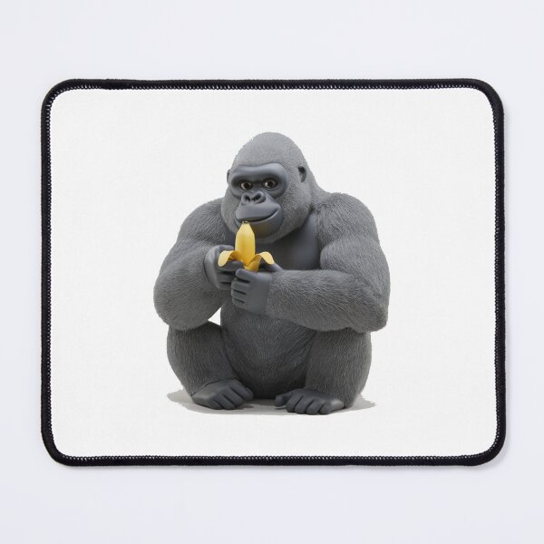 Item preview, 3D Gorilla With Banana designed and sold by MonkiFlipp.