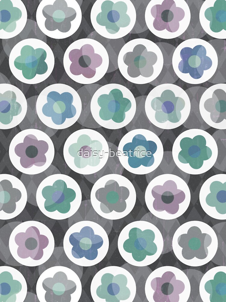 Thumbnail 4 of 4, iPhone Case, Daisy Daisy Pattern in Seafoam and Gray designed and sold by daisy-beatrice.