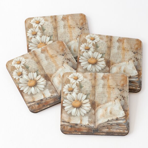 Item preview, Aged Junk Journal Vintage Daisy, Scrapbook, Vintage Ephemera designed and sold by ExploreElegance.