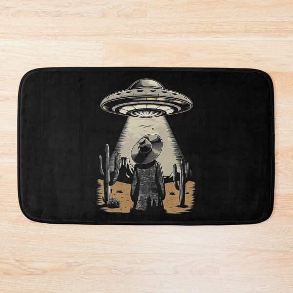 Item preview, Mysterious Alien Abduction Scene in the Desert – UFO & Sci-Fi Artwork designed and sold by love3617.