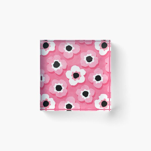 Item preview, So Pink - Mod Flowers in Pink and White designed and sold by Daisy Beatrice.