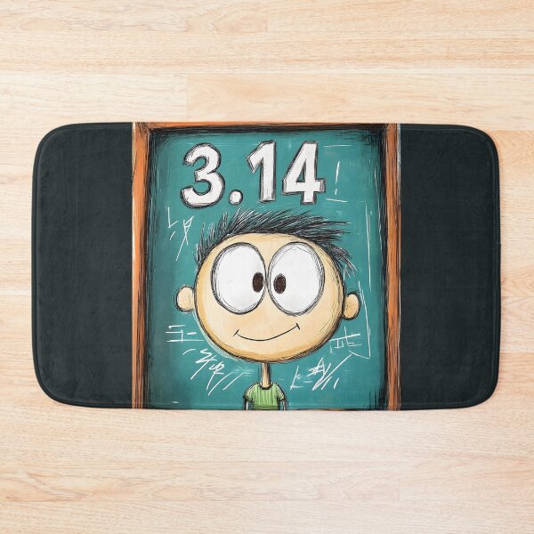 Item preview, Pi Day 3.14 Cartoon Character Curiosity – Perfect for Math Lovers Who Geek Out Over Pi designed and sold by FUNqoosh.