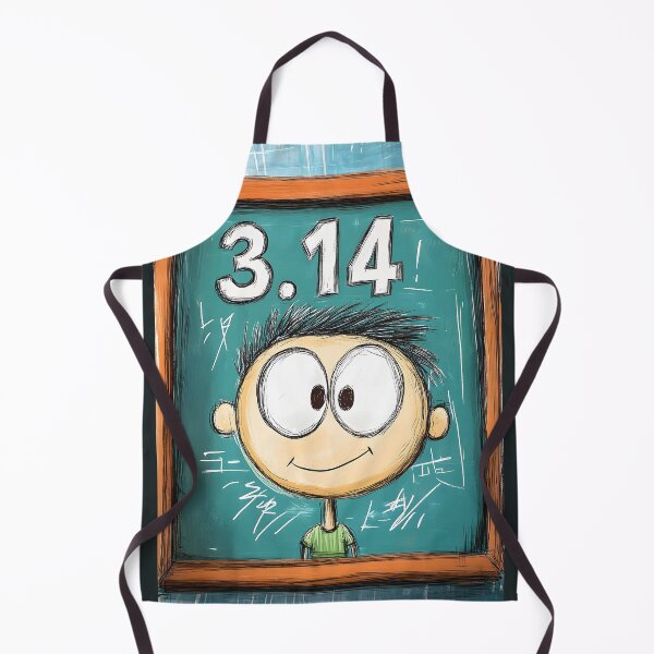 Item preview, Pi Day 3.14 Cartoon Character Curiosity – Perfect for Math Lovers Who Geek Out Over Pi designed and sold by FUNqoosh.
