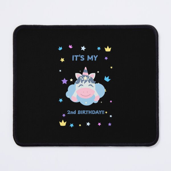 Item preview, Magical Unicorn 2nd Birthday – Cute Toddler Birthday Design designed and sold by Grin22.