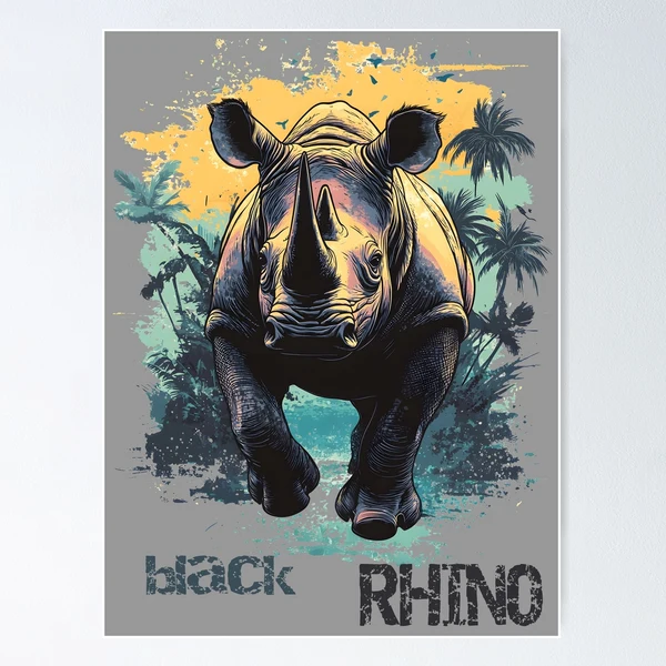 Black Rhino Running