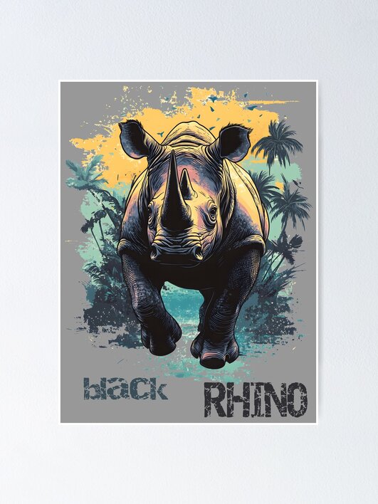 Black Rhino Running