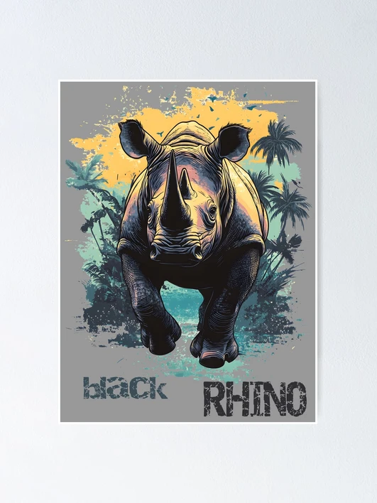 Black Rhino Running