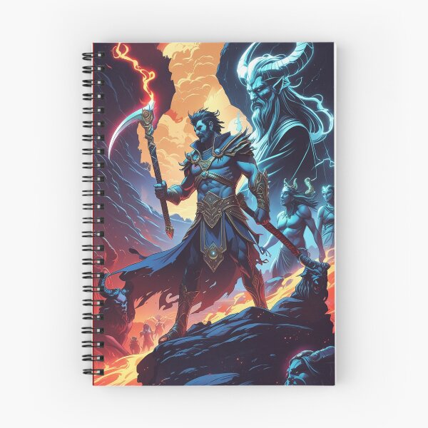 Item preview, Hades Game Spartan Warrior – Mythology-Inspired Zagreus & Thanatos Art Print designed and sold by OPURA.