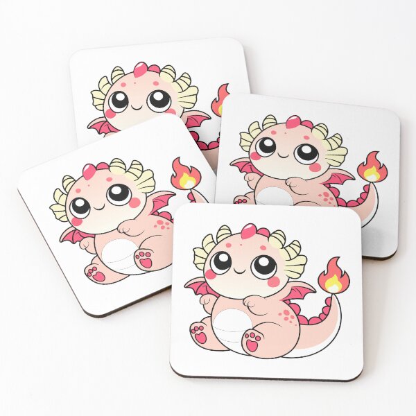 Item preview, Adorable Kawaii Fire Dragon - Cute Fantasy Creature designed and sold by RyanBelandres.