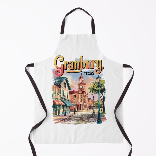 Item preview, Artistic Historic Downtown Square Design, Granbury Texas designed and sold by MoMidoStore.