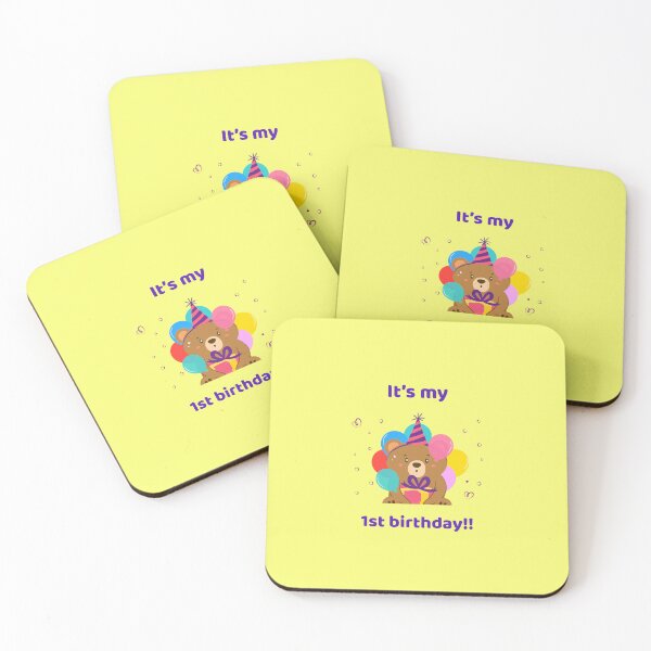 Item preview, It’s My First Birthday – Adorable 1st Birthday Design designed and sold by Grin22.