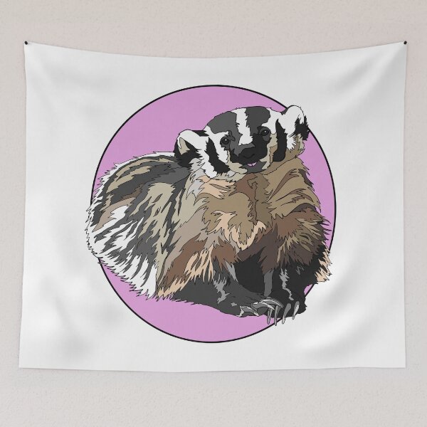 Item preview, Badger Blep | Gift for Badger Lover designed and sold by Marian Murdoch.