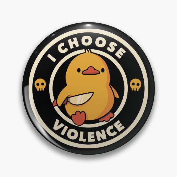 Item preview, I Choose Violence Funny Duck by Tobe Fonseca (Small) designed and sold by Tobe Fonseca®.