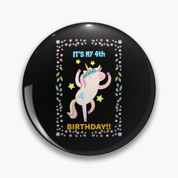 Item preview, Magical Unicorn 4th Birthday Celebration designed and sold by Grin22.