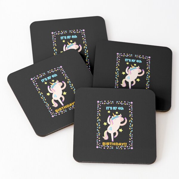 Item preview, Magical Unicorn 4th Birthday Celebration designed and sold by Grin22.