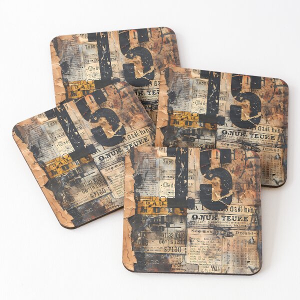 Item preview, Grunge Industrial Numbers, Ephemera, Scrapbook, Junk Journal Page, Steampunk mumbers, Vintage Prints, Collage Sheet designed and sold by ExploreElegance.