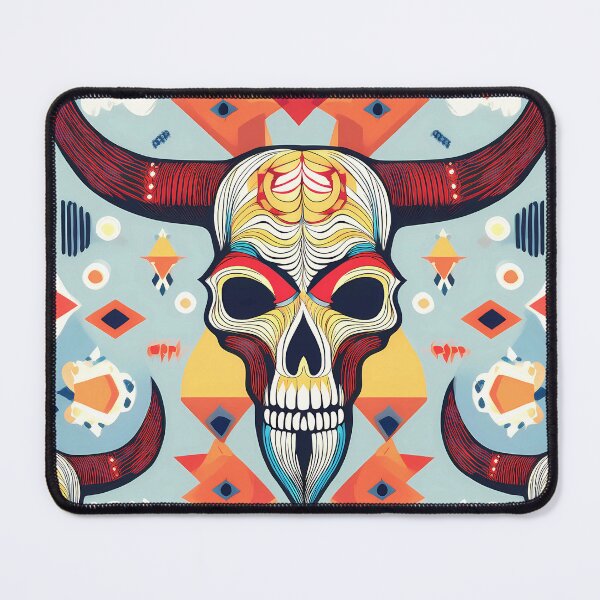 Item preview, Cow skull pattern design designed and sold by Clara Fruggeri.