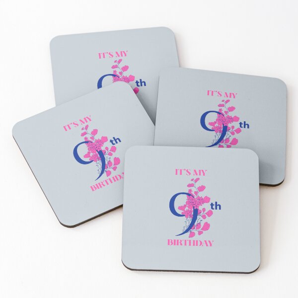 Item preview, 9th Birthday – Floral Celebration designed and sold by Grin22.
