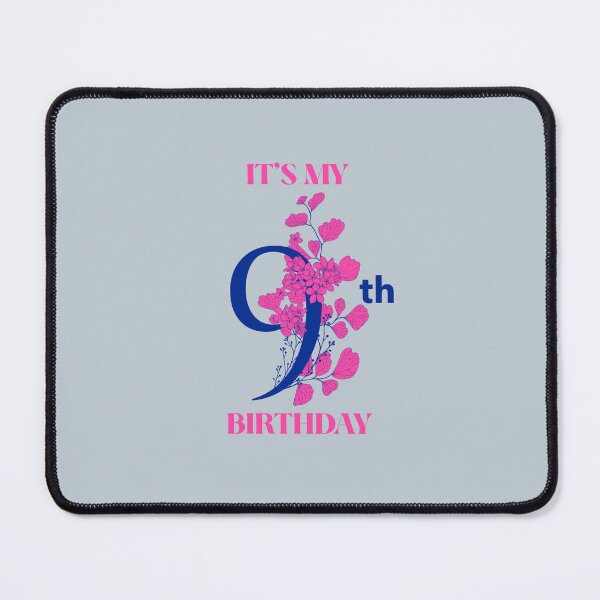Item preview, 9th Birthday – Floral Celebration designed and sold by Grin22.