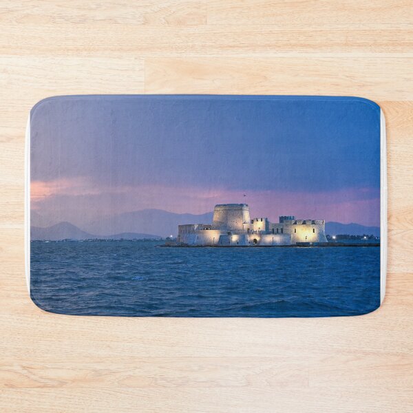 Item preview, Sunset over the castle Bourtzi in Nafplio, Greece,summertime designed and sold by goceris.