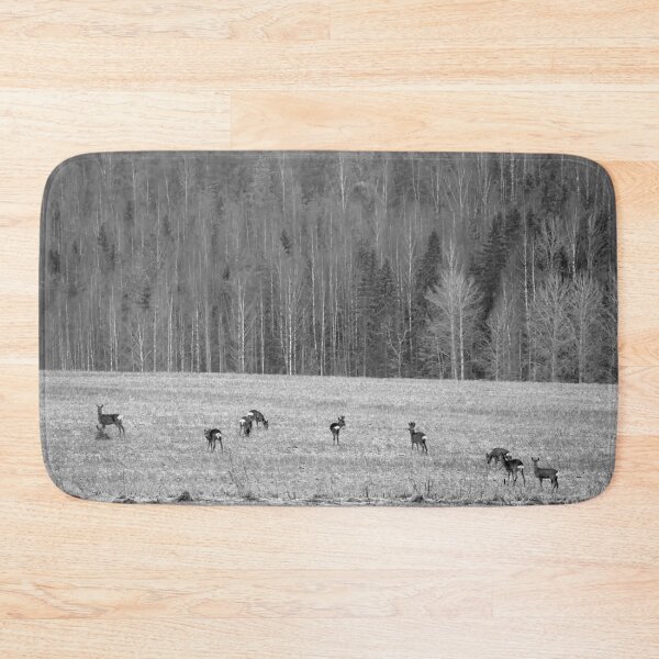 Item preview, All the family. Roe deer bw designed and sold by Jouko Lehto Photography.