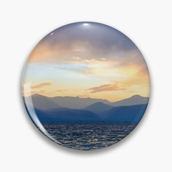 Item preview, Sunset over mountain and sea in Nafplio,Greece, summertime designed and sold by goceris.